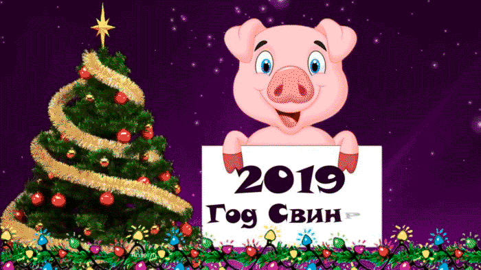 поздравление с Новым годом Свиньи картинка-3